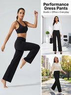High-Waist Weite Hose — Office Fit，Butt-Lifting