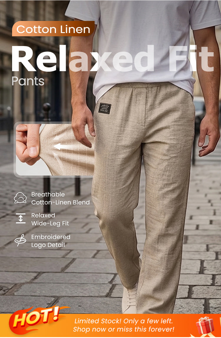 💕LAST DAY SALE 50% OFF!!💕Breathable Straight-Leg Trousers for Men