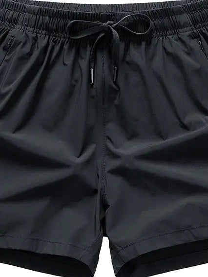 Summervibes Men's 5 Pack 5'Sport ShortsQuick Dry, Breathe Gym Wear, BreathableAthletic Running Shorts with Zipper Pocket,Summer Workout