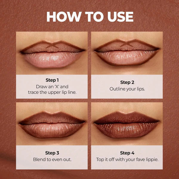 Easy Glide Lip Liner -Creamy, Blendable Colorwith Smooth Application,Summervibes