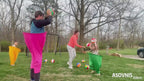 21PCS Granny Pants Yard Toss Game Set, Hilarious Outdoor Throwing Game for Adults & Teens | Includes Large & Small Granny Pants, Inflatable Balls, Detachable Suspenders & Air Pumps, Ideal for Family Parties, Reunions & Camping