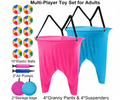 21PCS Granny Pants Yard Toss Game Set, Hilarious Outdoor Throwing Game for Adults & Teens | Includes Large & Small Granny Pants, Inflatable Balls, Detachable Suspenders & Air Pumps, Ideal for Family Parties, Reunions & Camping